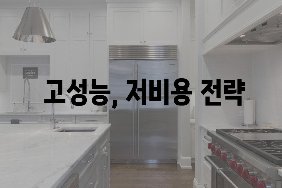  고성능, 저비용 전략