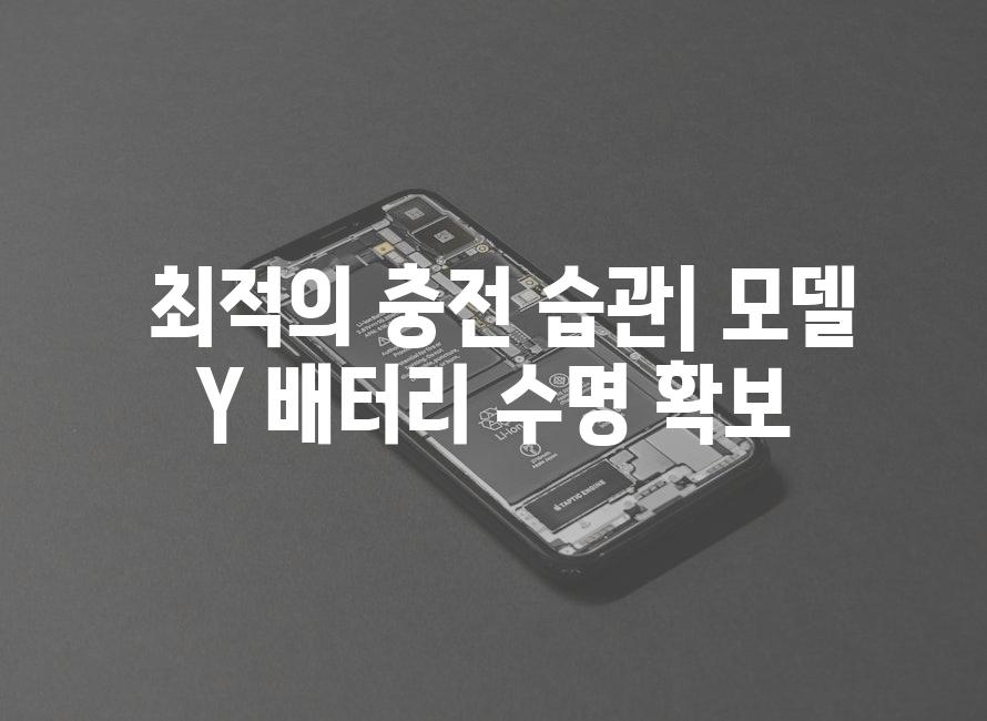  최적의 충전 습관| 모델 Y 배터리 수명 확보