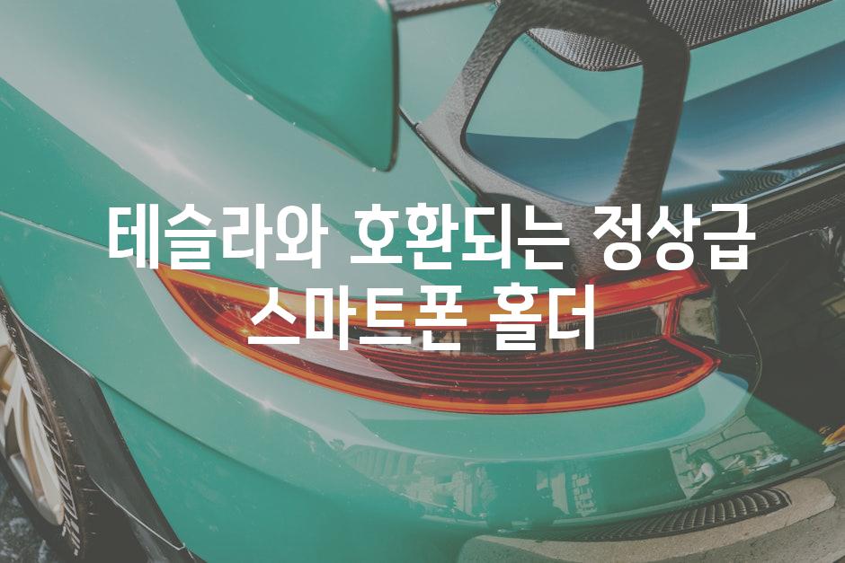  테슬라와 호환되는 정상급 스마트폰 홀더