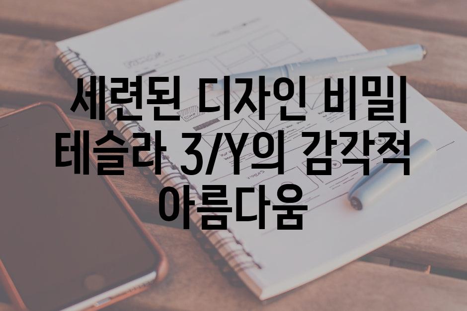  세련된 디자인 비밀| 테슬라 3/Y의 감각적 아름다움