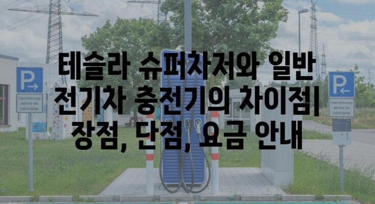 테슬라 슈퍼차저와 일반 전기차 충전기의 차이점| 장점, 단점, 요금 안내