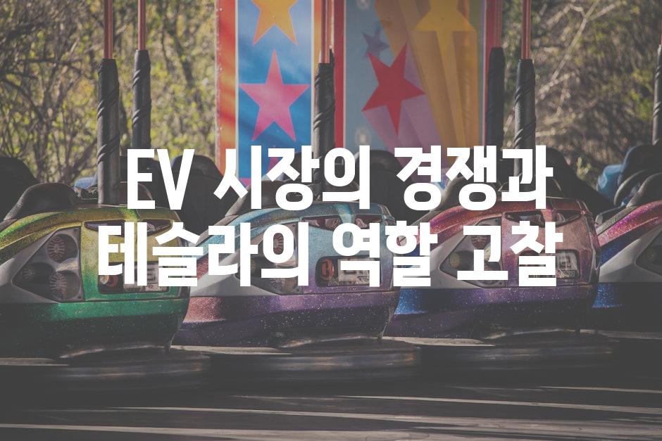  EV 시장의 경쟁과 테슬라의 역할 고찰