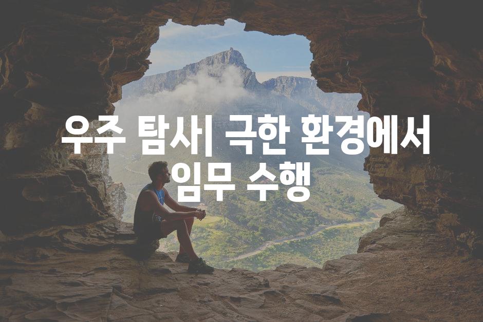  우주 탐사| 극한 환경에서 임무 수행