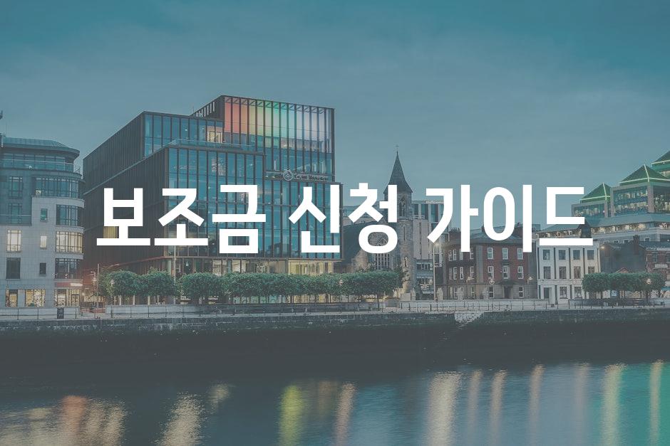  보조금 신청 가이드