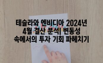 테슬라와 엔비디아 2024년 4월 결산 분석| 변동성 속에서의 투자 기회 파헤치기