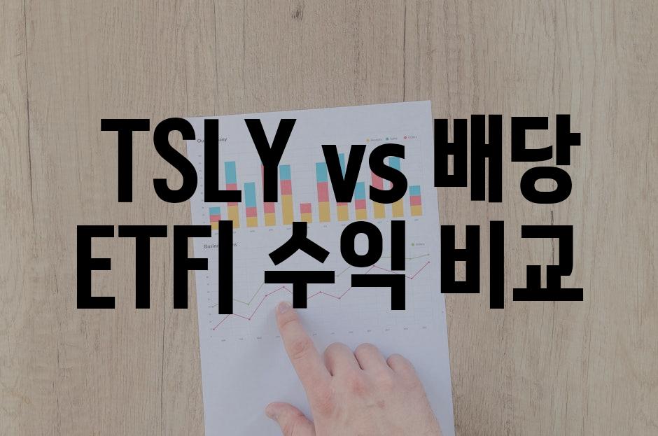  TSLY vs 배당 ETF| 수익 비교