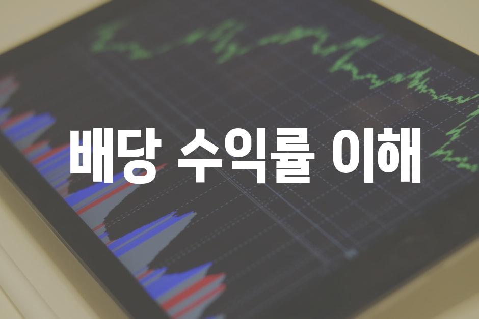  배당 수익률 이해