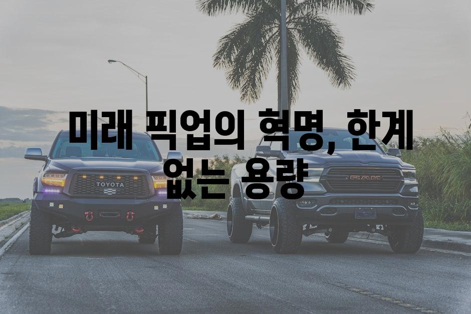  미래 픽업의 혁명, 한계 없는 용량