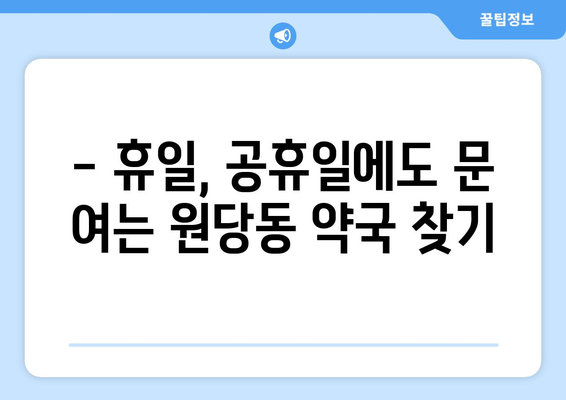 인천시 서구 원당동 24시간 토요일 일요일 휴일 공휴일 야간 약국