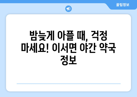 전라남도 화순군 이서면 24시간 토요일 일요일 휴일 공휴일 야간 약국