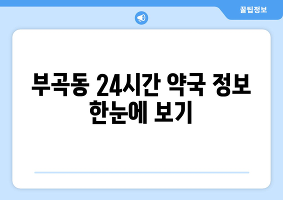 경기도 의왕시 부곡동 24시간 토요일 일요일 휴일 공휴일 야간 약국