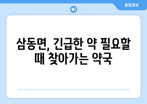 경상남도 남해군 삼동면 24시간 토요일 일요일 휴일 공휴일 야간 약국