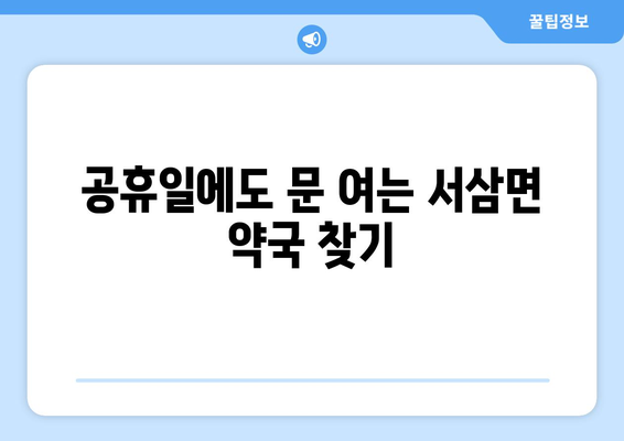 전라남도 장성군 서삼면 24시간 토요일 일요일 휴일 공휴일 야간 약국