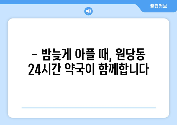 인천시 서구 원당동 24시간 토요일 일요일 휴일 공휴일 야간 약국