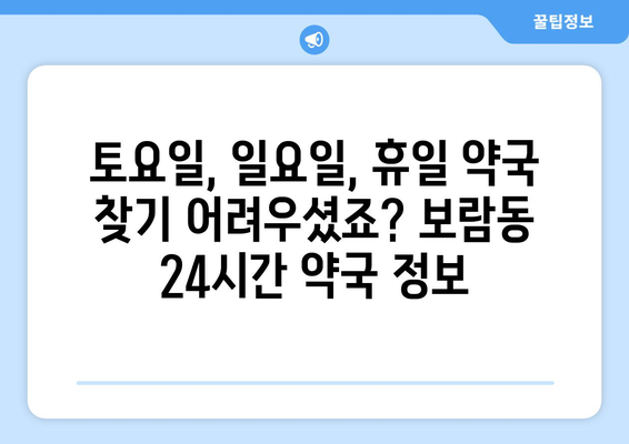 세종시 세종특별자치시 보람동 24시간 토요일 일요일 휴일 공휴일 야간 약국