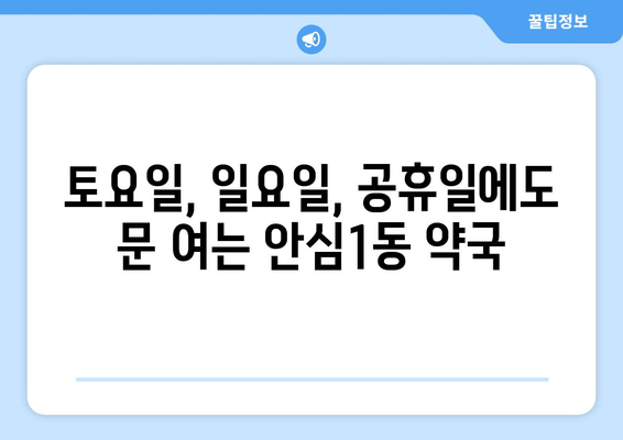 대구시 동구 안심1동 24시간 토요일 일요일 휴일 공휴일 야간 약국