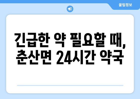 경상북도 의성군 춘산면 24시간 토요일 일요일 휴일 공휴일 야간 약국