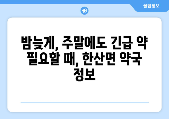 경상남도 통영시 한산면 24시간 토요일 일요일 휴일 공휴일 야간 약국