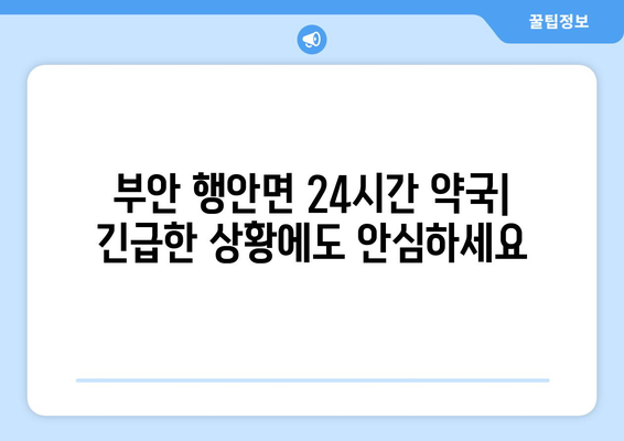 전라북도 부안군 행안면 24시간 토요일 일요일 휴일 공휴일 야간 약국