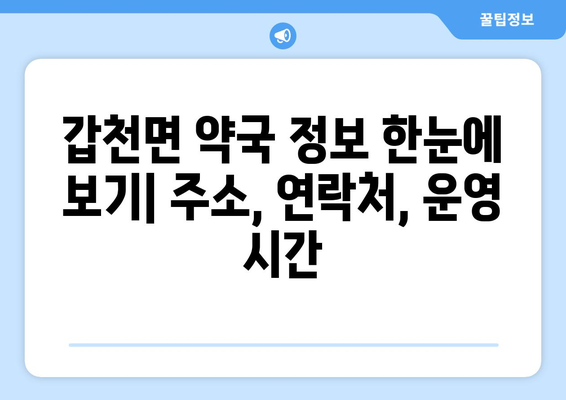 강원도 횡성군 갑천면 24시간 토요일 일요일 휴일 공휴일 야간 약국