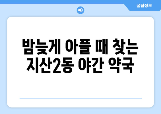 대구시 수성구 지산2동 24시간 토요일 일요일 휴일 공휴일 야간 약국