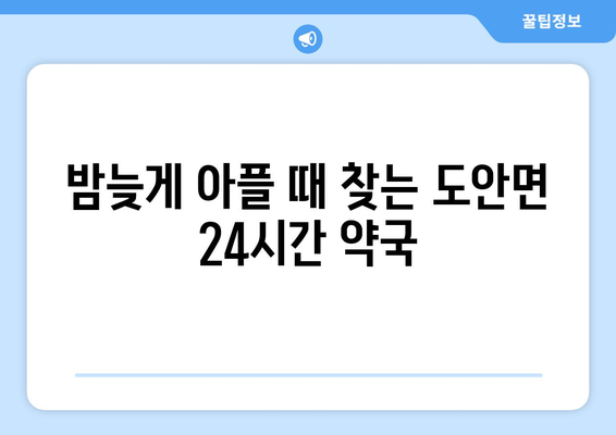 충청북도 증평군 도안면 24시간 토요일 일요일 휴일 공휴일 야간 약국