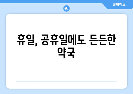 인천시 계양구 효성2동 24시간 토요일 일요일 휴일 공휴일 야간 약국