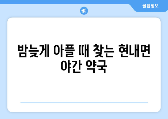 강원도 고성군 현내면 24시간 토요일 일요일 휴일 공휴일 야간 약국