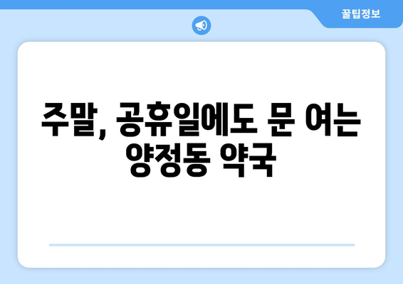 경기도 남양주시 양정동 24시간 토요일 일요일 휴일 공휴일 야간 약국