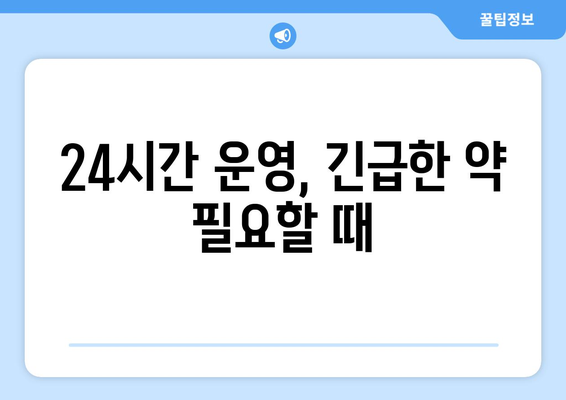 대전시 중구 유천2동 24시간 토요일 일요일 휴일 공휴일 야간 약국