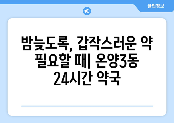 충청남도 아산시 온양3동 24시간 토요일 일요일 휴일 공휴일 야간 약국