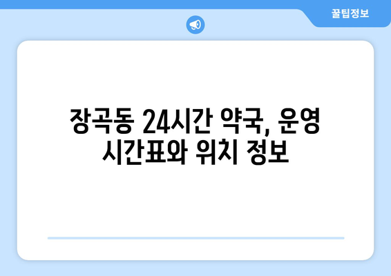 경기도 시흥시 장곡동 24시간 토요일 일요일 휴일 공휴일 야간 약국