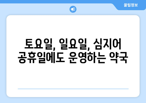 전라북도 정읍시 초산동 24시간 토요일 일요일 휴일 공휴일 야간 약국