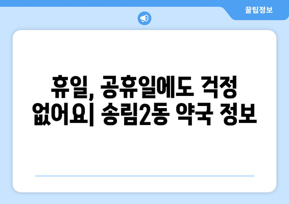 인천시 동구 송림2동 24시간 토요일 일요일 휴일 공휴일 야간 약국