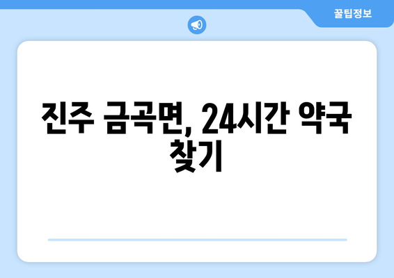 경상남도 진주시 금곡면 24시간 토요일 일요일 휴일 공휴일 야간 약국