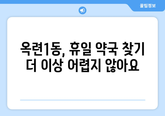 인천시 연수구 옥련1동 24시간 토요일 일요일 휴일 공휴일 야간 약국