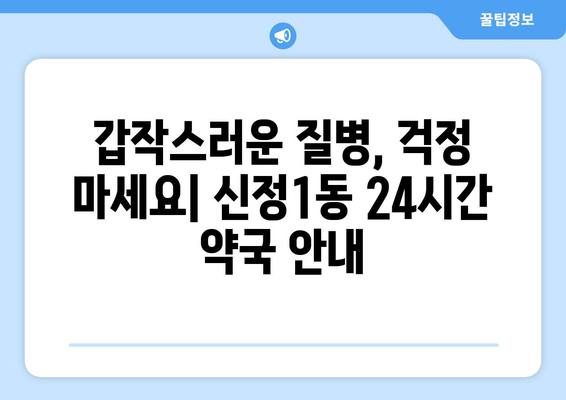 서울시 양천구 신정1동 24시간 토요일 일요일 휴일 공휴일 야간 약국