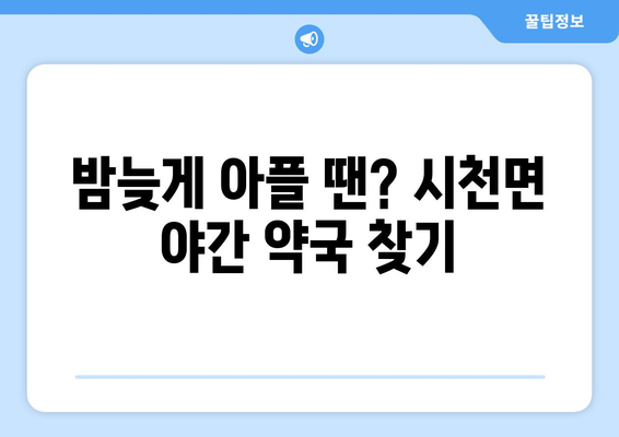 경상남도 산청군 시천면 24시간 토요일 일요일 휴일 공휴일 야간 약국